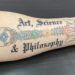 chiropractic tattoo, science, philosophy, art, chiropractic, Brandon Harshe, Maricopa, AZ